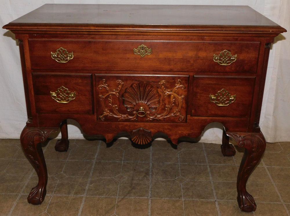 Cherry Chippendale Style Lowboy By Pennsylvania House (1 of 9)