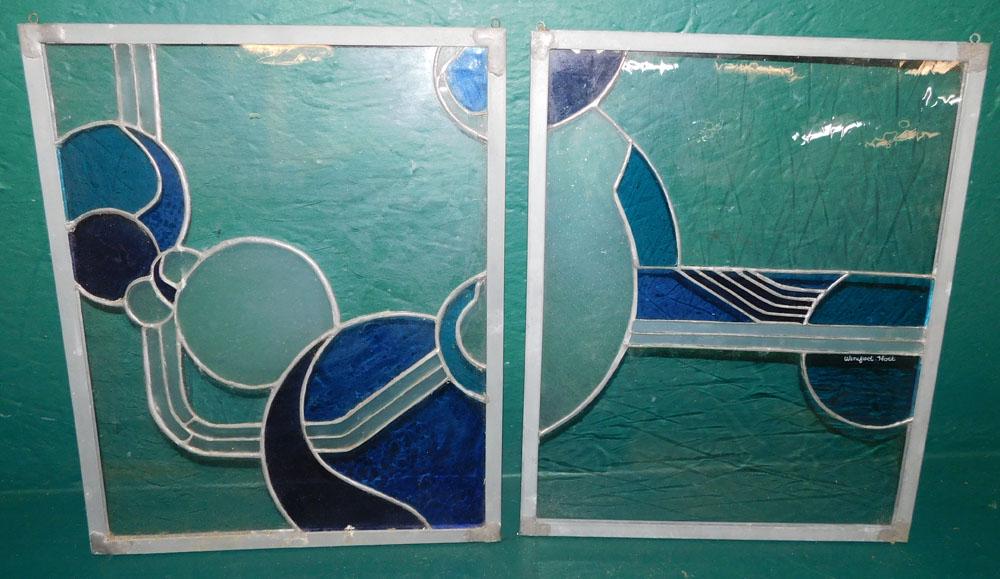 Two Leaded Stain Glass Sun Catchers (1 of 3)