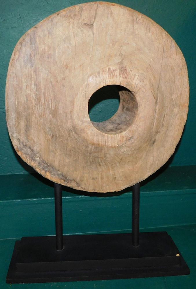 Antique Wood Carved Element Mounted On Stand (1 of 3)