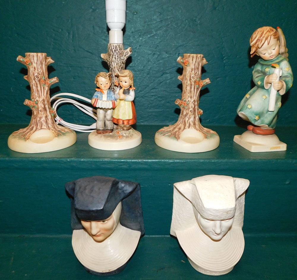 Lot Hummel Figurines & Lamp (1 of 8)