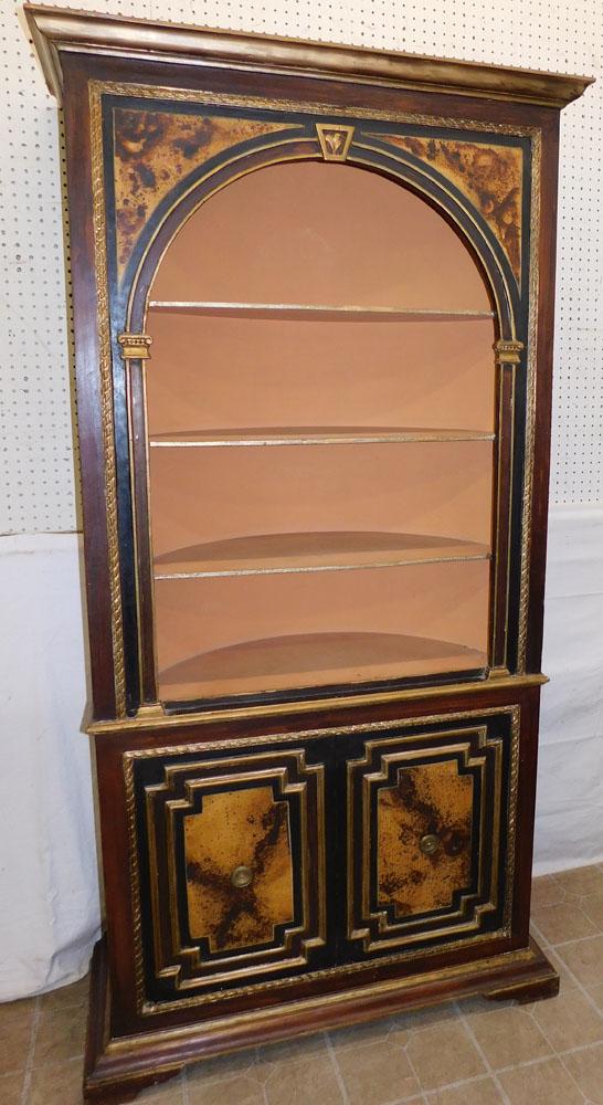 Paint Decorated Bookcase Cabinet (1 of 6)