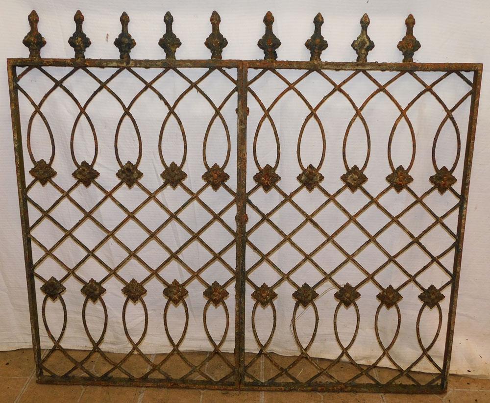 Antique Wrought Iron Fence Panel (1 of 3)