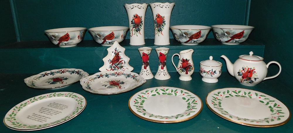 17 Pc Lenox Winter Greetings Porcelain (1 of 6)