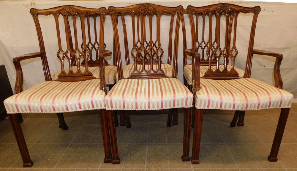 Set 6 Mahogany Dining Chairs (1 of 5)