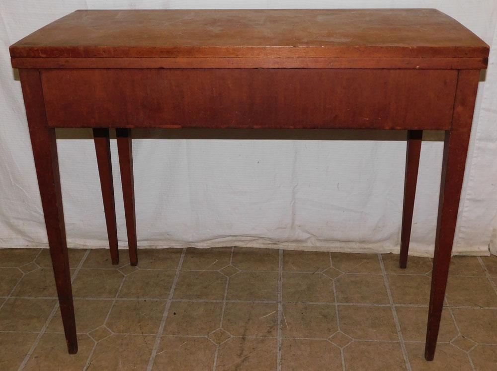Antique Cherry Fold Over Top Game Table (1 of 5)