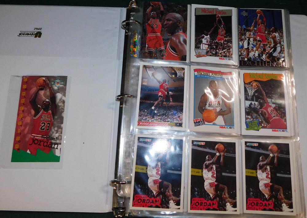 Lot 200 Michael Jordan Basketball Cards In Binder (1 of 10)