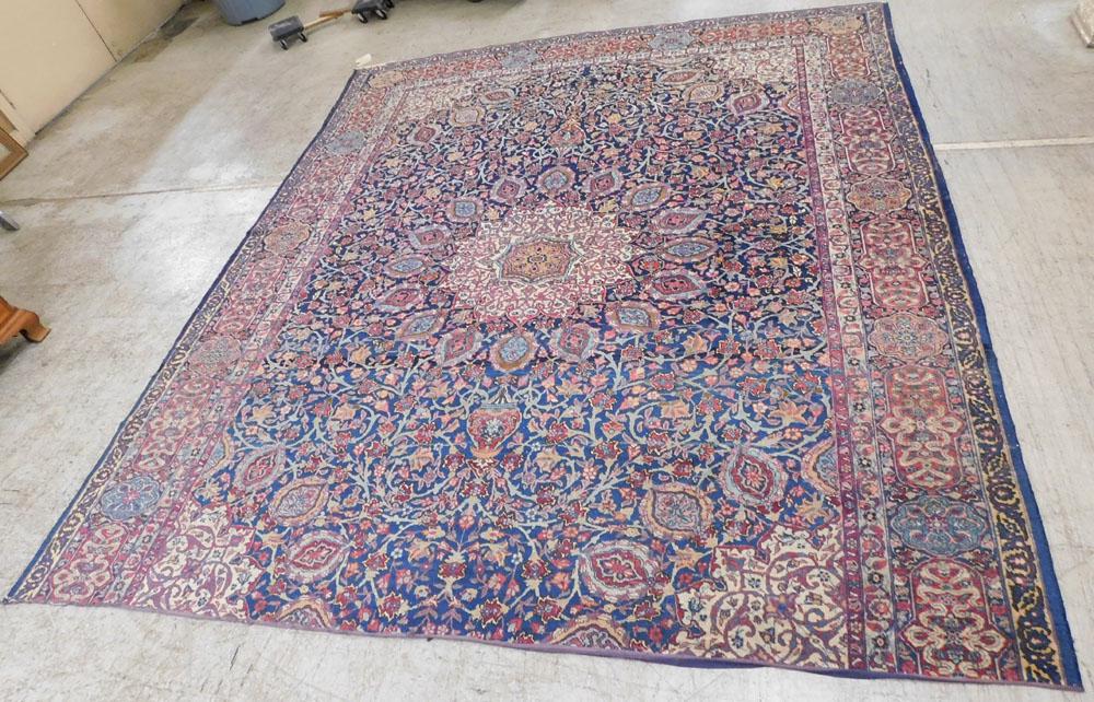 Antique 9' 5" x 10' 10" Hand Made Oriental Rug (1 of 9)