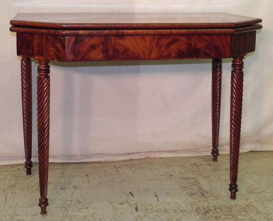 Regency fold over game table circa 1810.: Regency fold over game table circa 1810.