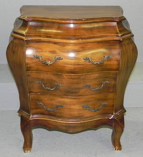 Miniature Bombe turn of the century chest.: Miniature Bombe turn of the century chest. 21 1/2" tall x 15" wide.