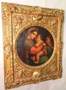 480: Oil on canvas in Victorian gold leaf jellif frame