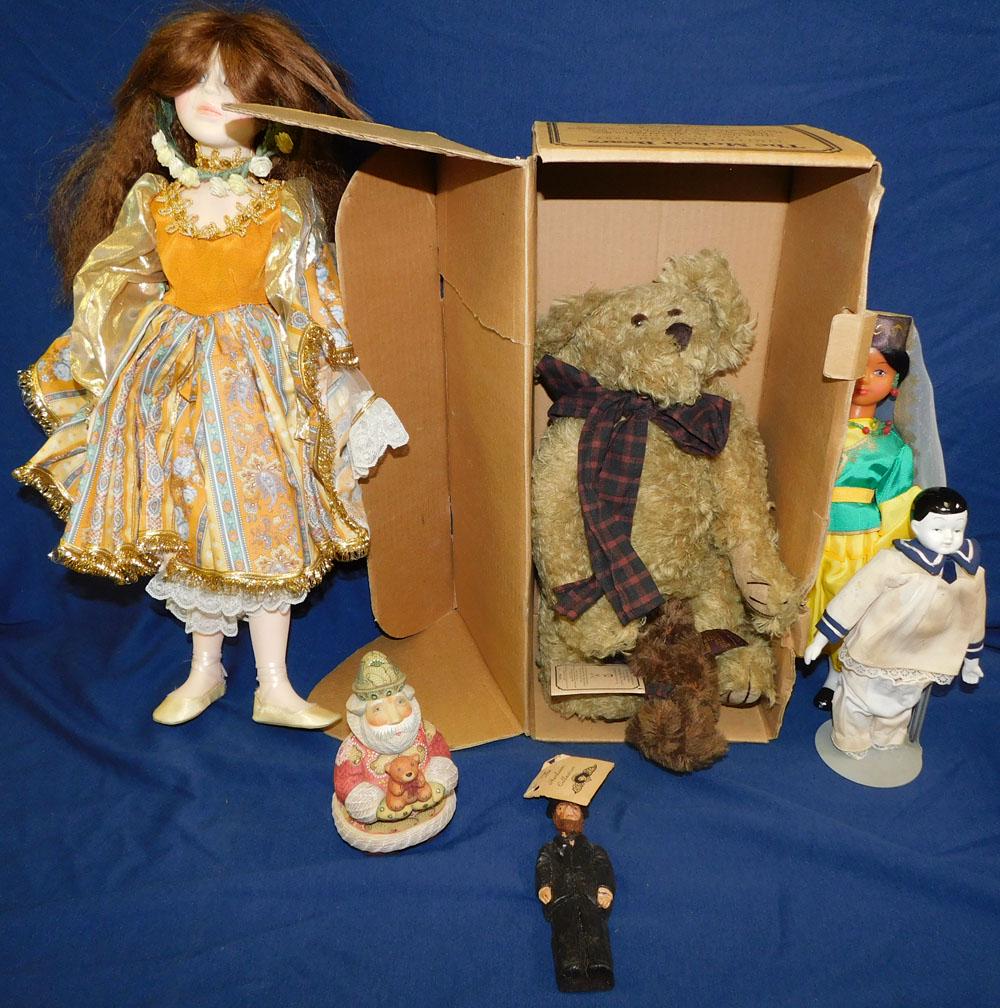 Lot Vintage Dolls & Teddy Bear (1 of 5)