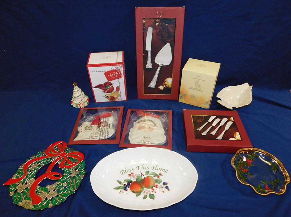 Lot Lenox Porcelain Items - Silver Plate (1 of 5)