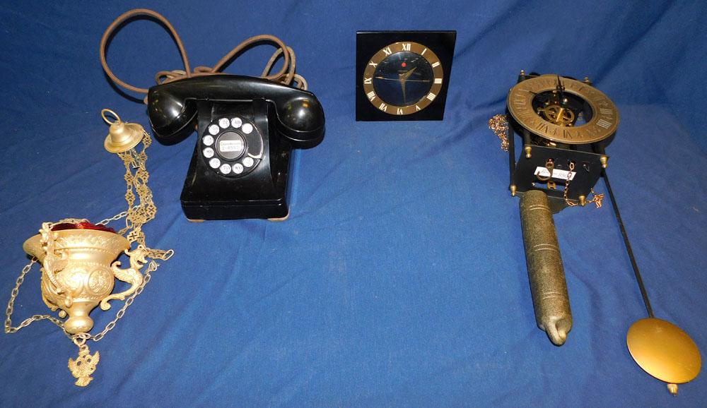 Lot Vintage Wall Clock - Phone - Alarm Clock (1 of 4)