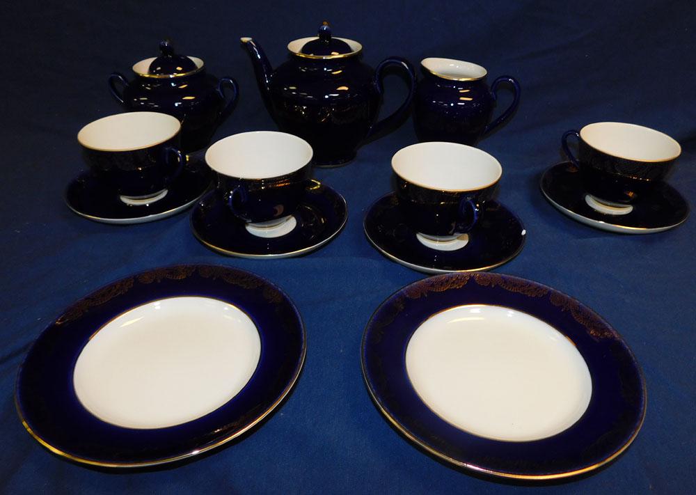 Lot Russian Porcelain Tea Set (1 of 3)