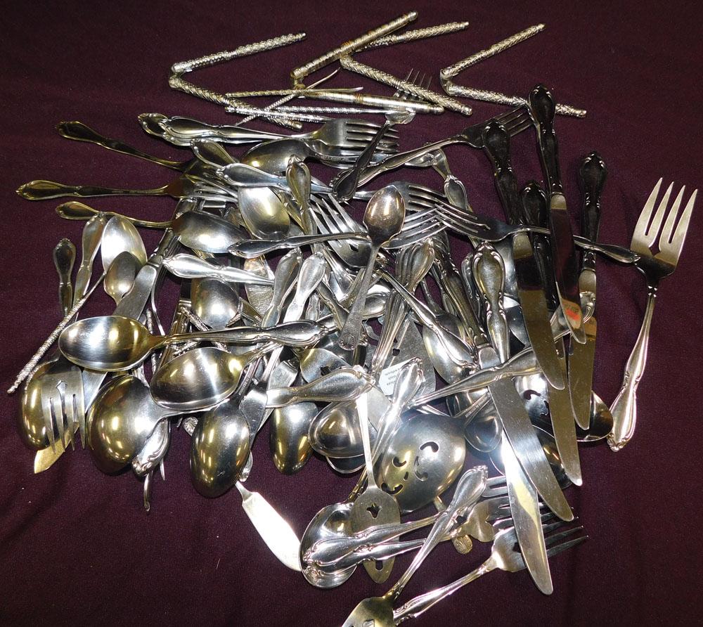 Lot Silver Plate Flatware (1 of 2)