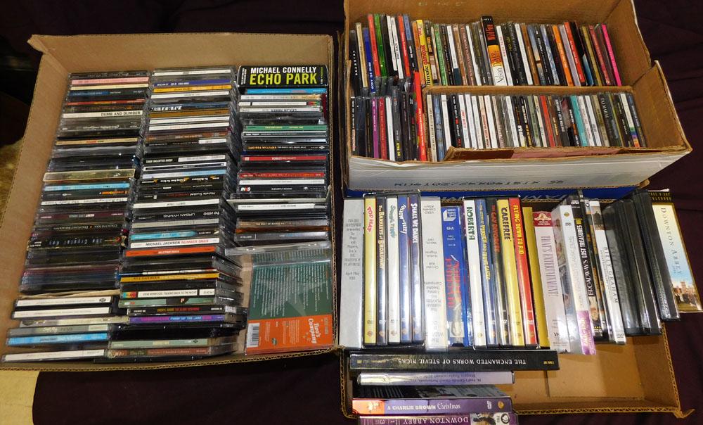 Lot DVD CD VHS Items (1 of 4)