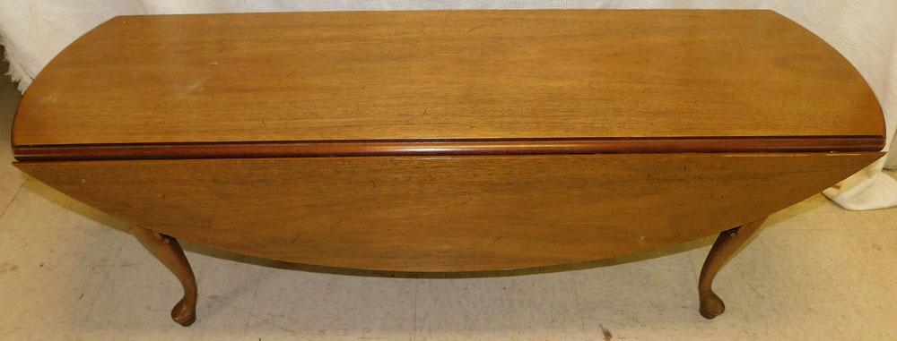 Mahogany Queen Ann Style Drop Leaf Coffee Table By Hickory Chair (1 of 3)
