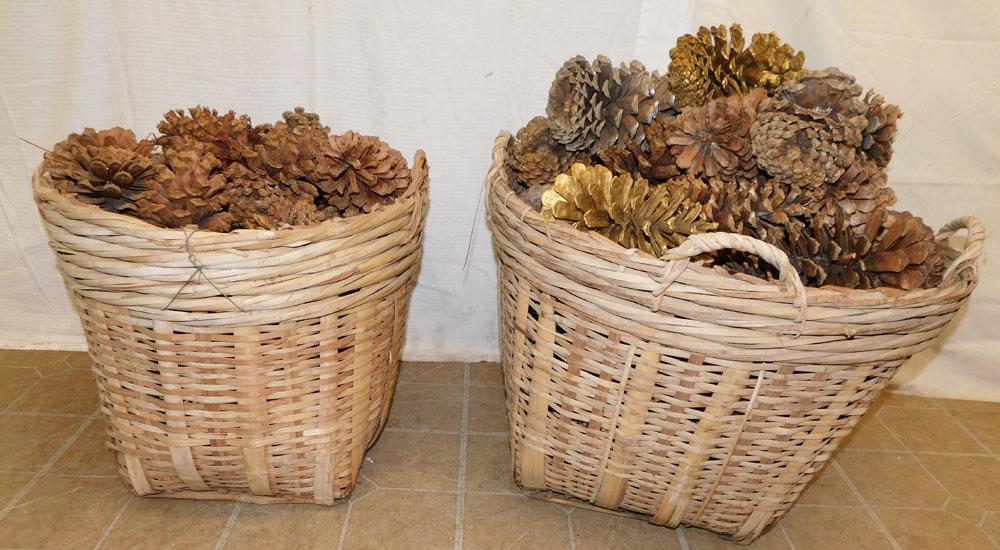 Two Antique Bamboo Baskets (1 of 2)