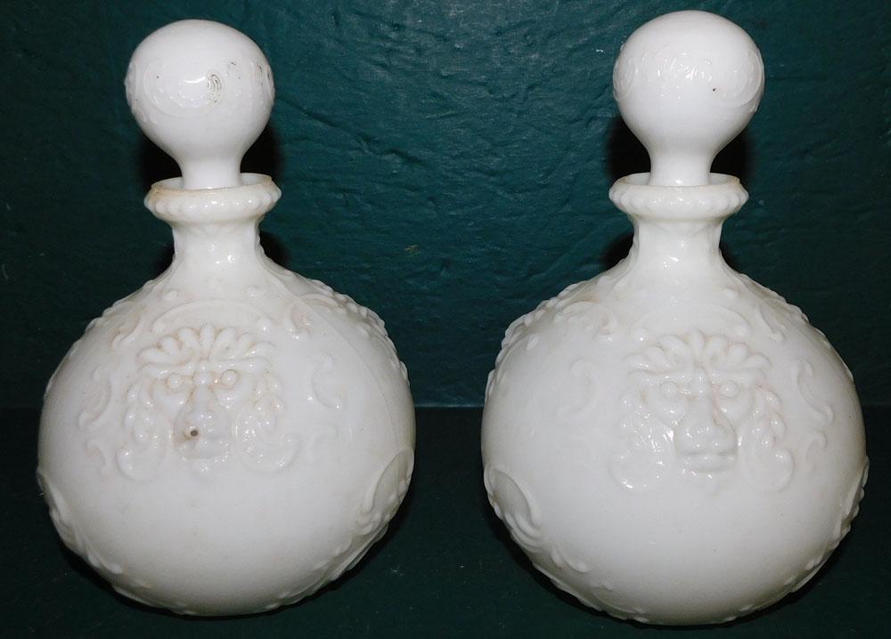 Two Milk Glass Barber Bottles (1 of 3)