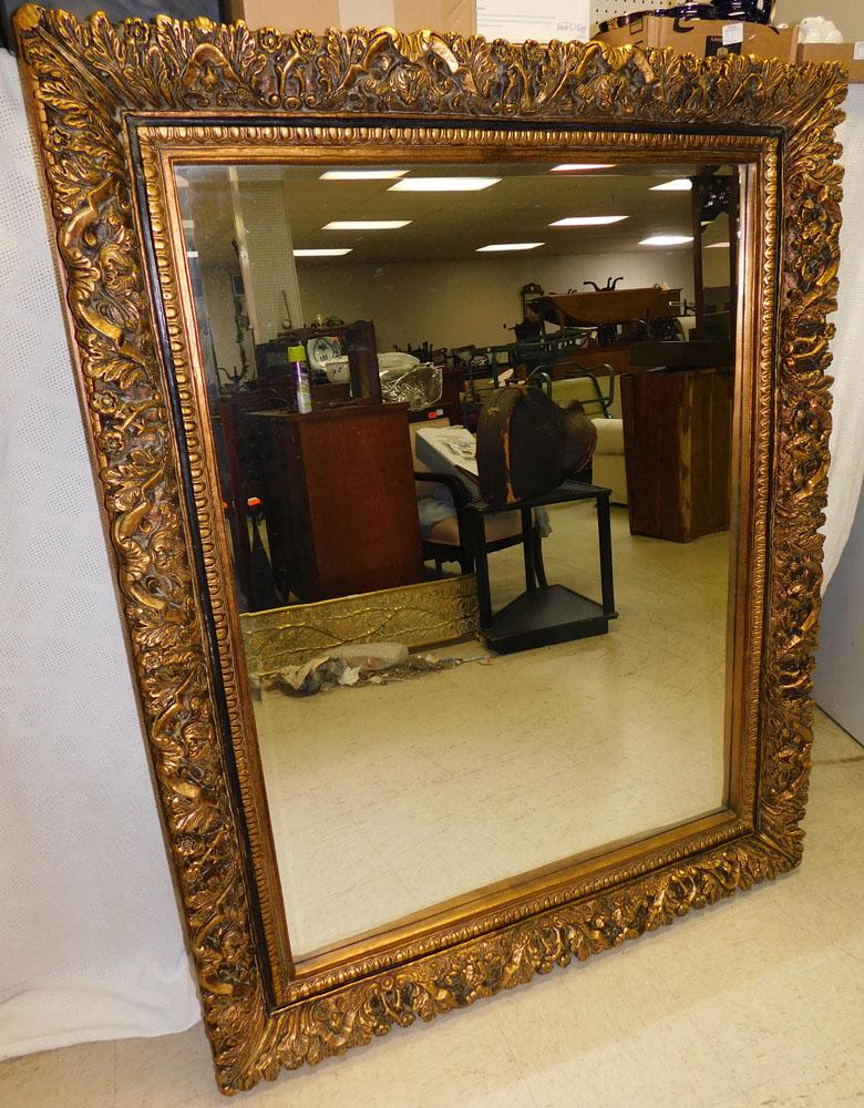 Gilt Framed Bevel Mirror (1 of 3)