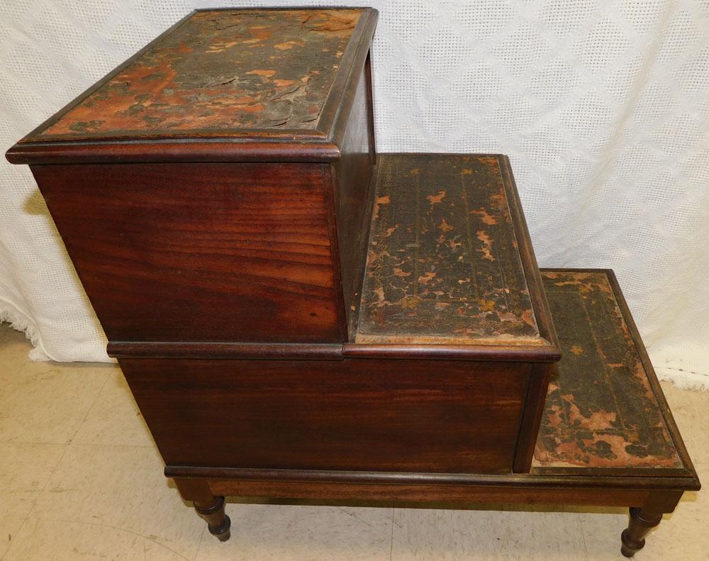 19th C Mahogany Sheraton Bed Steps (1 of 3)