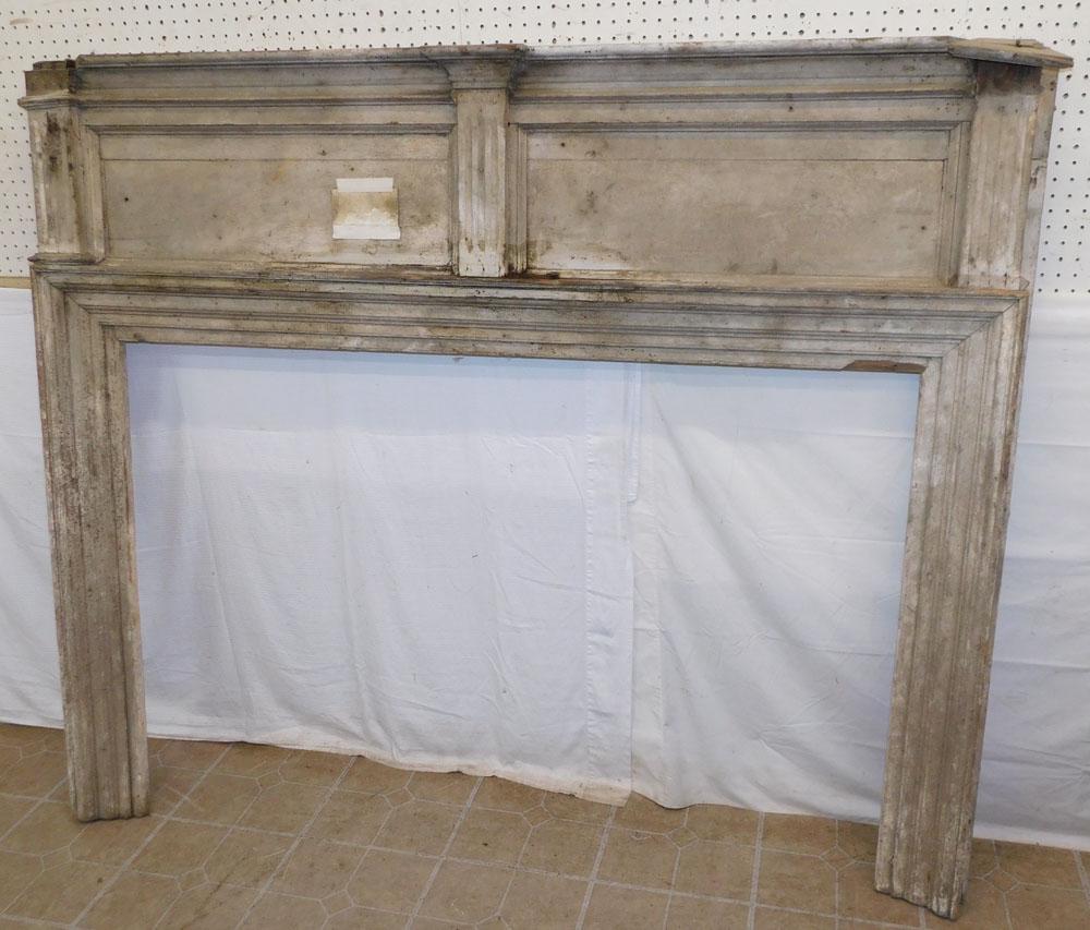 Antique N.C. Painted Pine Mantel (1 of 7)