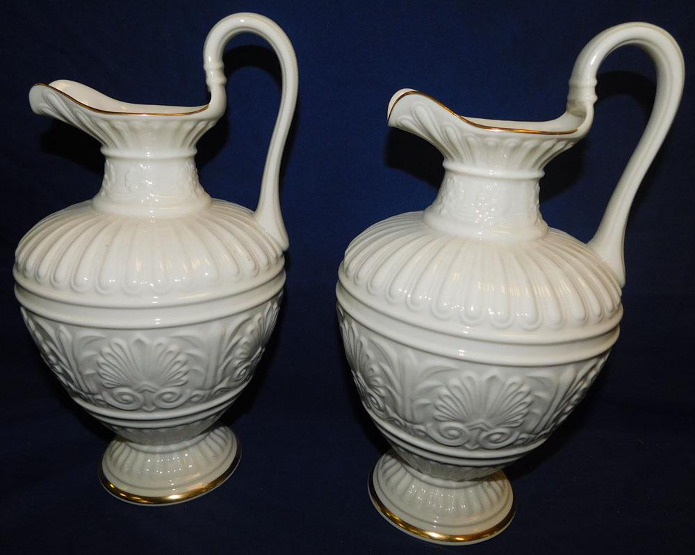 Pair Lenox Porcelain Pitchers (1 of 2)