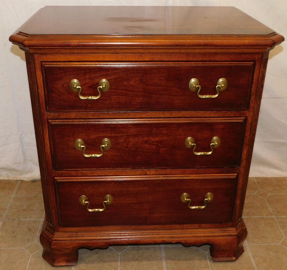 Cherry Banded Top 3 Drawer Night Stand By American Drew (1 of 5)