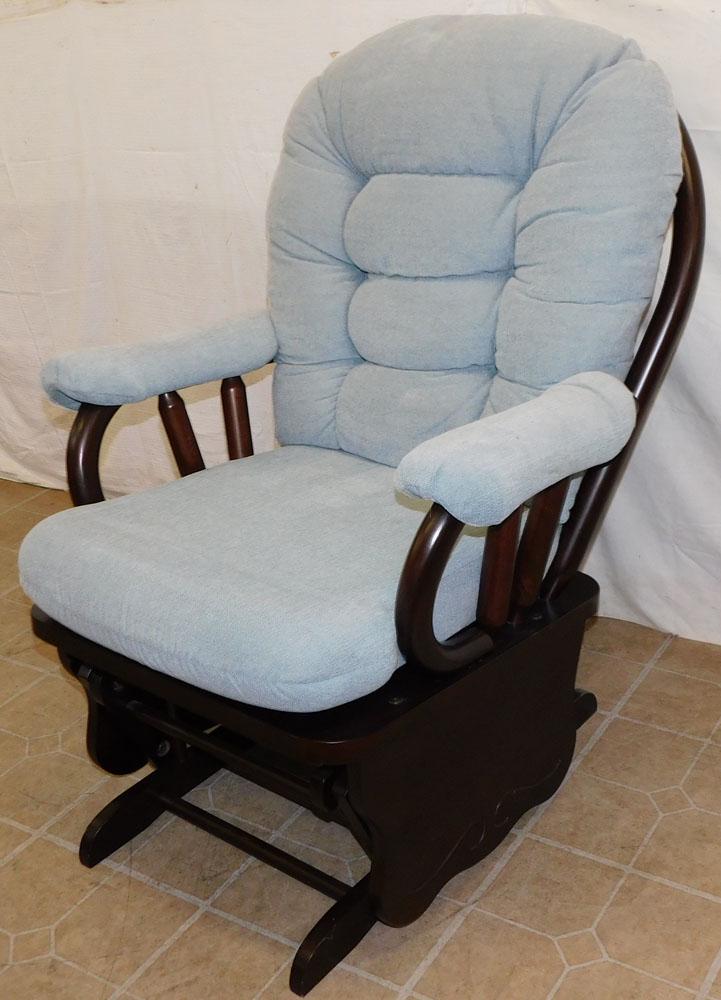 Cherry Upholstered Rocker (1 of 2)