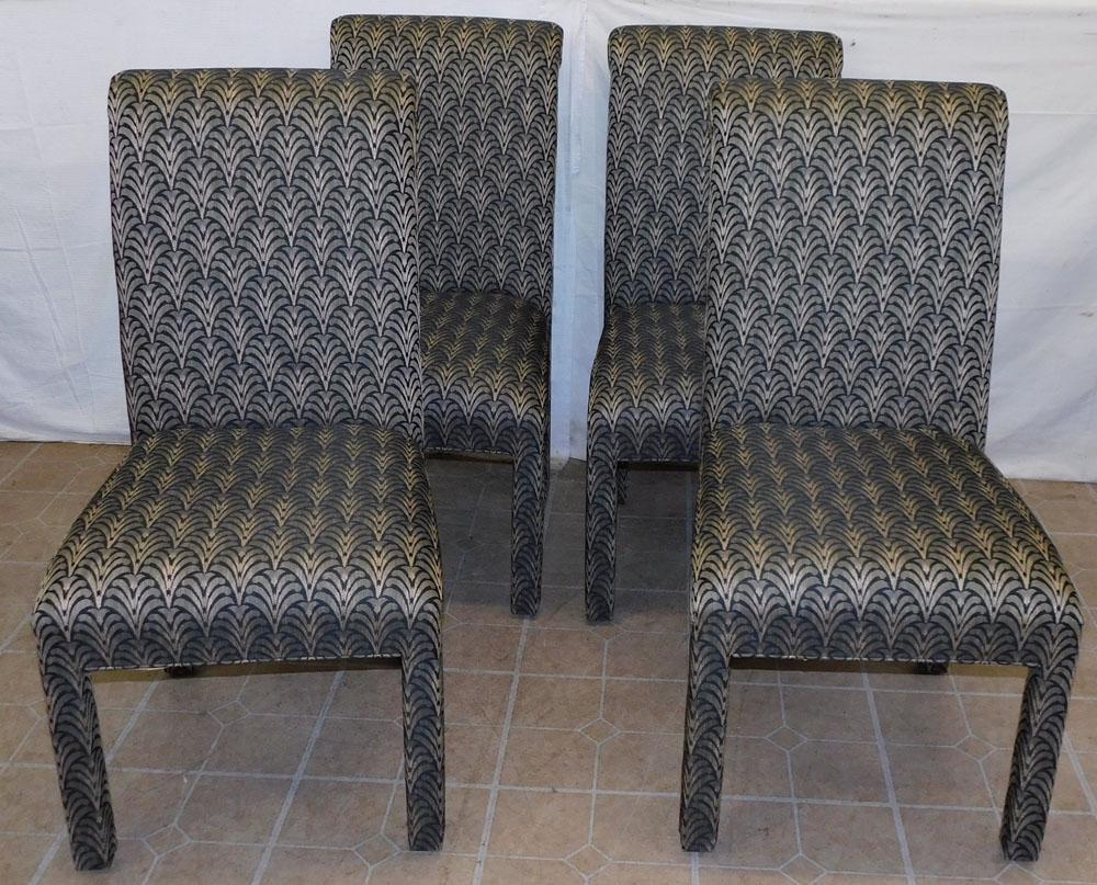 Set 4 Upholstered Dining Chairs By Lane (1 of 4)