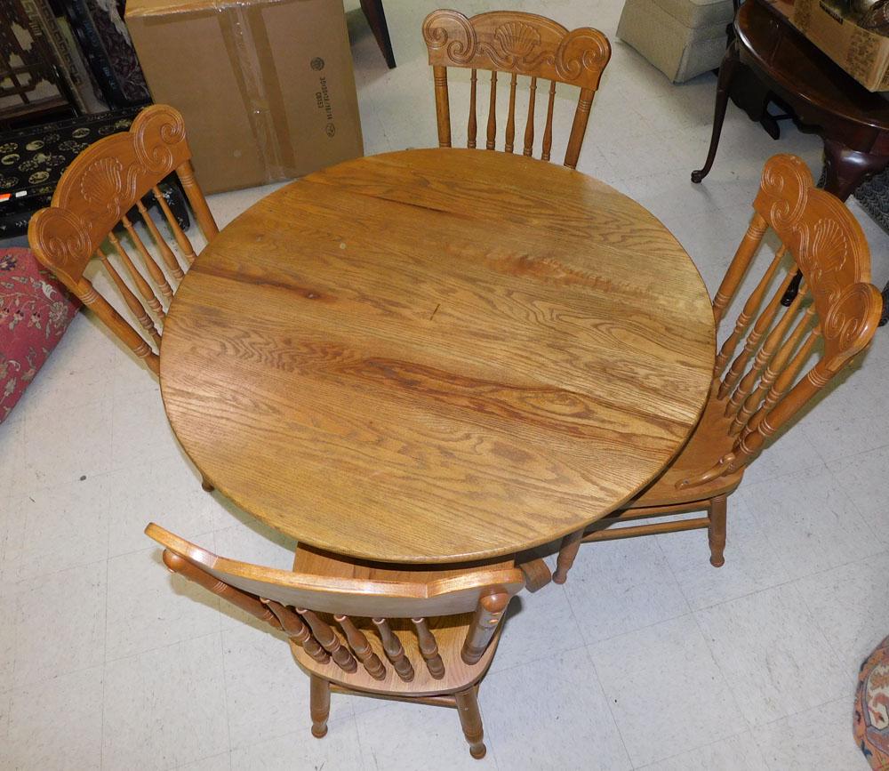 5 Pc Oak Dining Set (1 of 4)