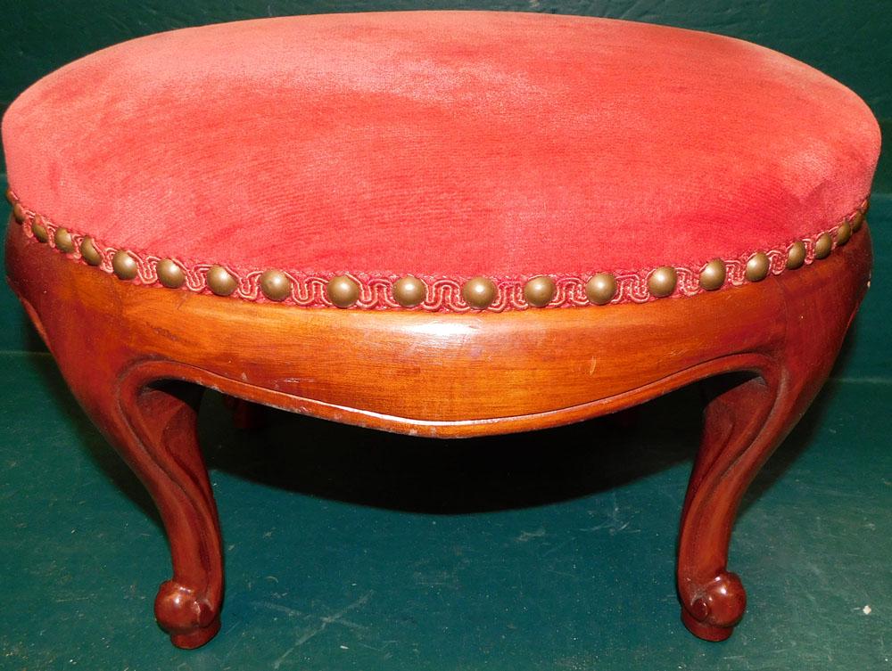 Cherry French Style Foot Stool (1 of 3)