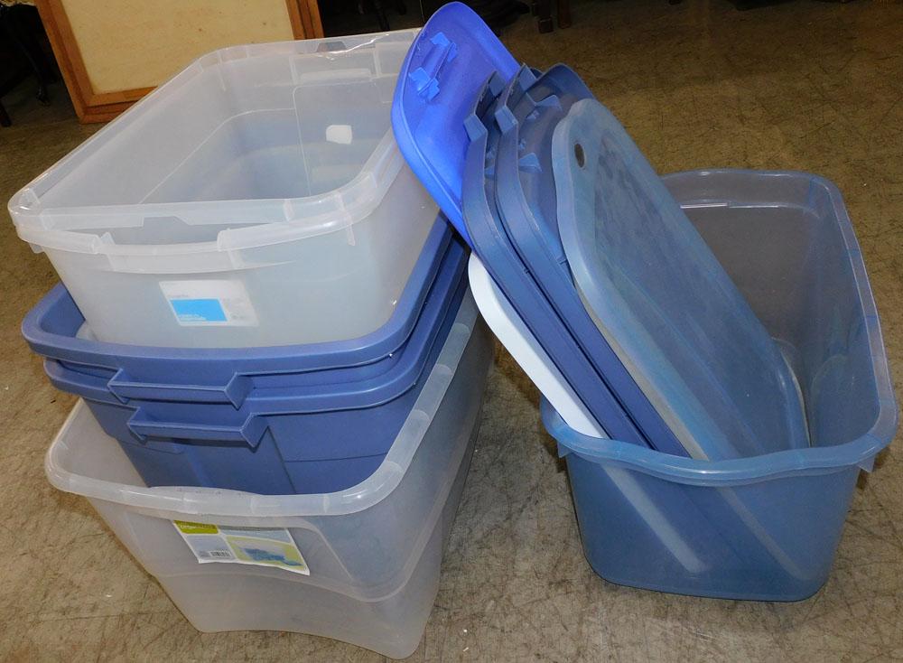 Lot Plastic Totes (1 of 2)