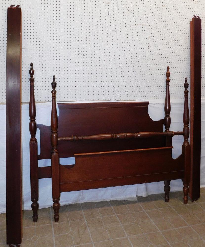 Mahogany Full Size Bed W/ Rails (1 of 2)