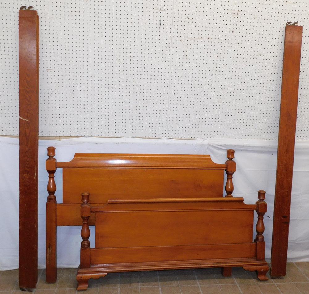 Maple Full Size Bed W/ Rails (1 of 3)