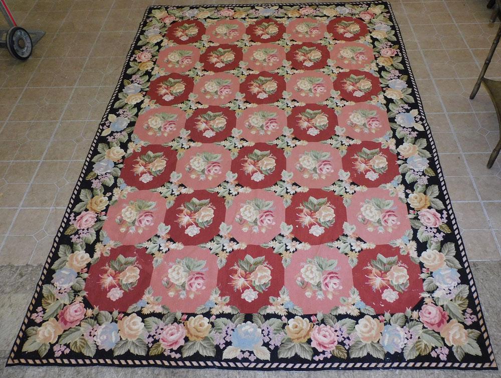 5' 9" X 8' 6" Handmade Needlepoint Rug (1 of 4)