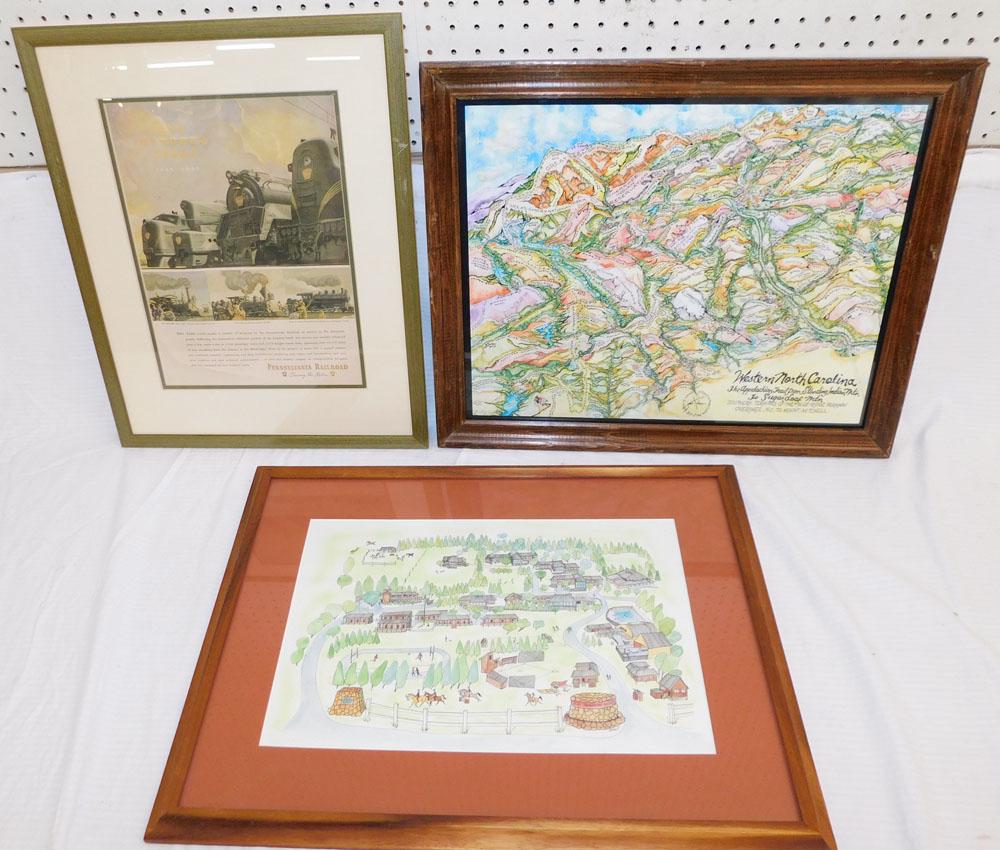 Three Framed Prints (1 of 9)