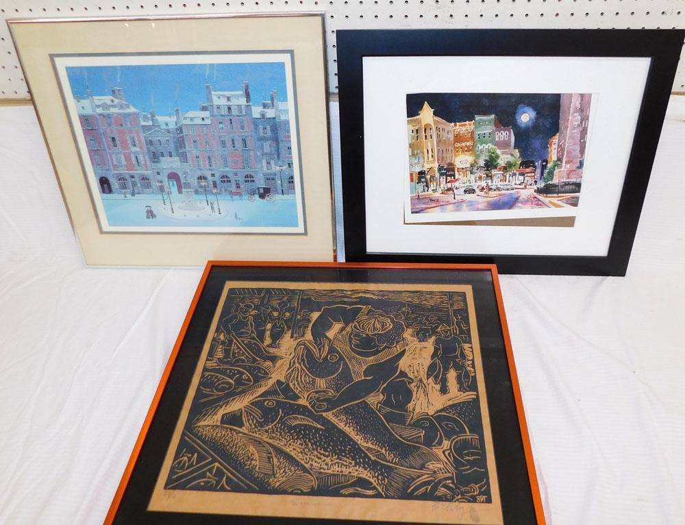 Three Framed Prints (1 of 8)