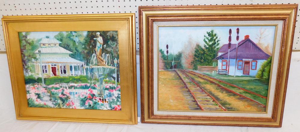 Two Framed Oil On Canvas (1 of 6)