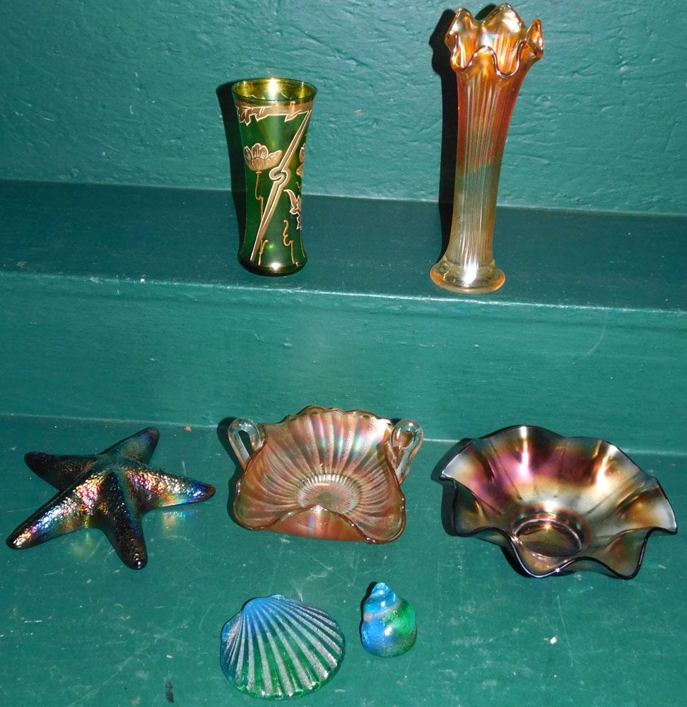 Lot Carnival Glass Items (1 of 3)