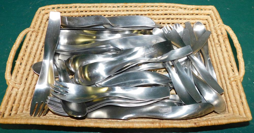 Lot Stainless Flatware - Janos Megyik by Georgian House (1 of 2)