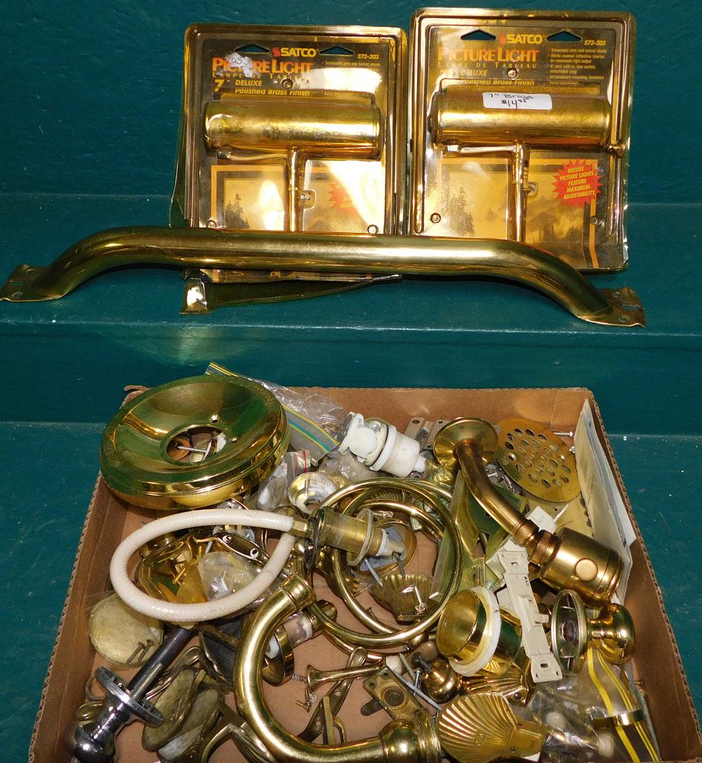 Lot Brass Items: Lot Brass Items. "ALL DESCRIPTIONS AND ANY CONDITION STATEMENT GIVEN BY LANGSTON AUCTION GALLERY ARE STRICTLY OPINIONS AND LANGSTON'S SHALL HAVE NO RESPONSIBILITY FOR ERRORS OR OMISSIONS. THE ABSENCE