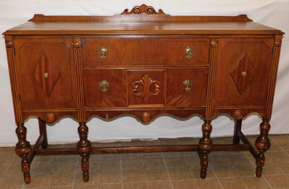 Antique Walnut Sideboard (1 of 8)