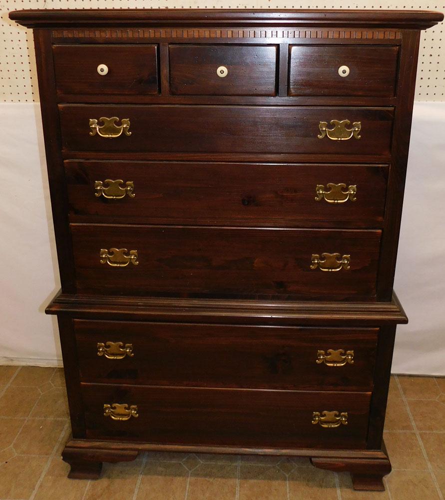 Pine 3/5 Drawer Chest By Ethan Allen (1 of 5)