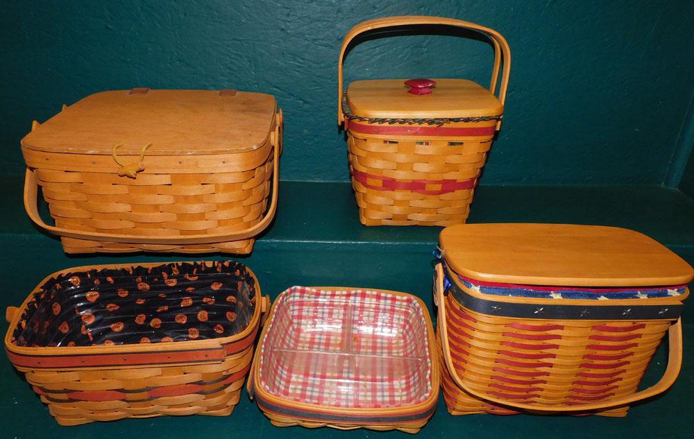 Lot 5 Longaberger Baskets (1 of 4)