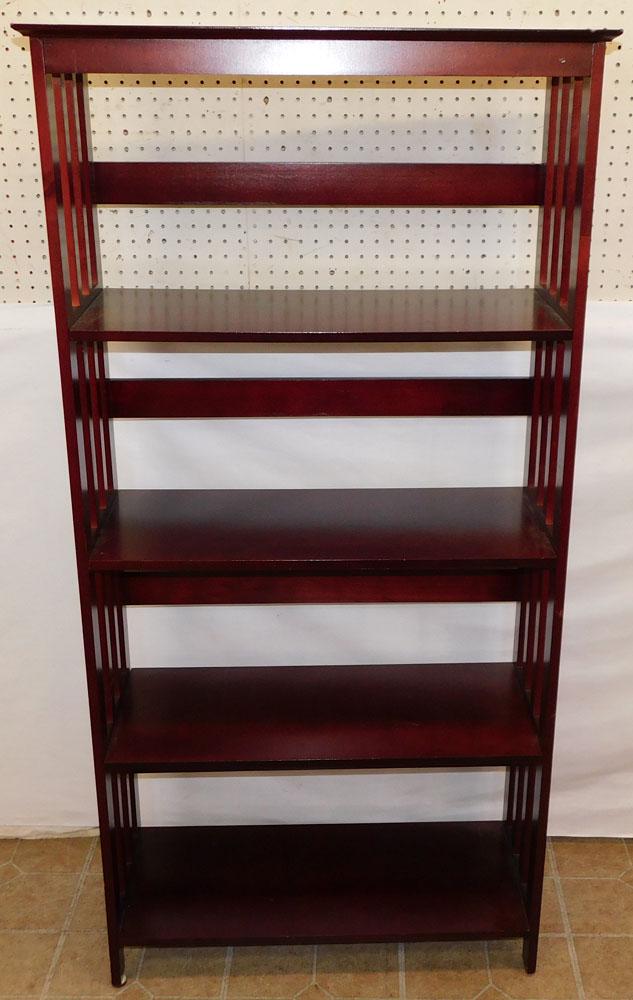 Mahogany Mission Style Bookshelf (1 of 2)