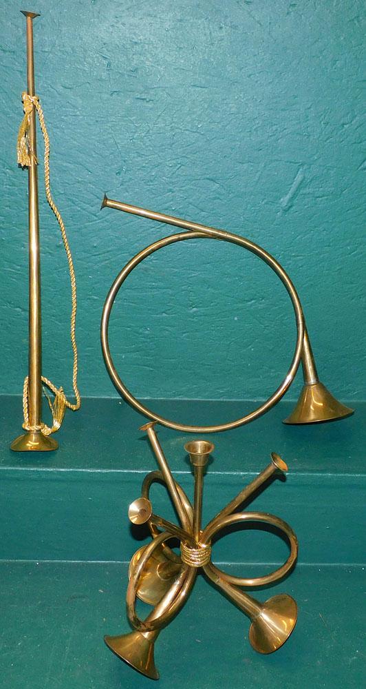Lot 3 Brass Horns (1 of 4)