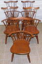 Set 5 Maple Windsor Style Dining Chairs By Bendt Bros.