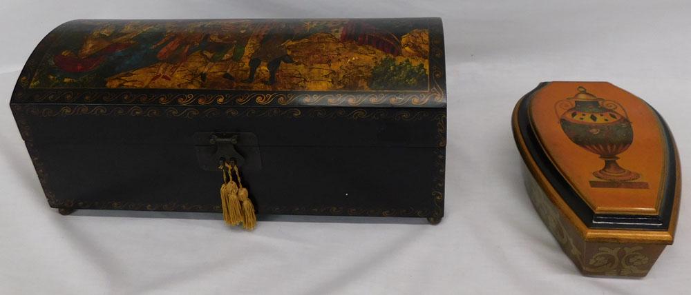 Two Paint Decorated Boxes (1 of 6)