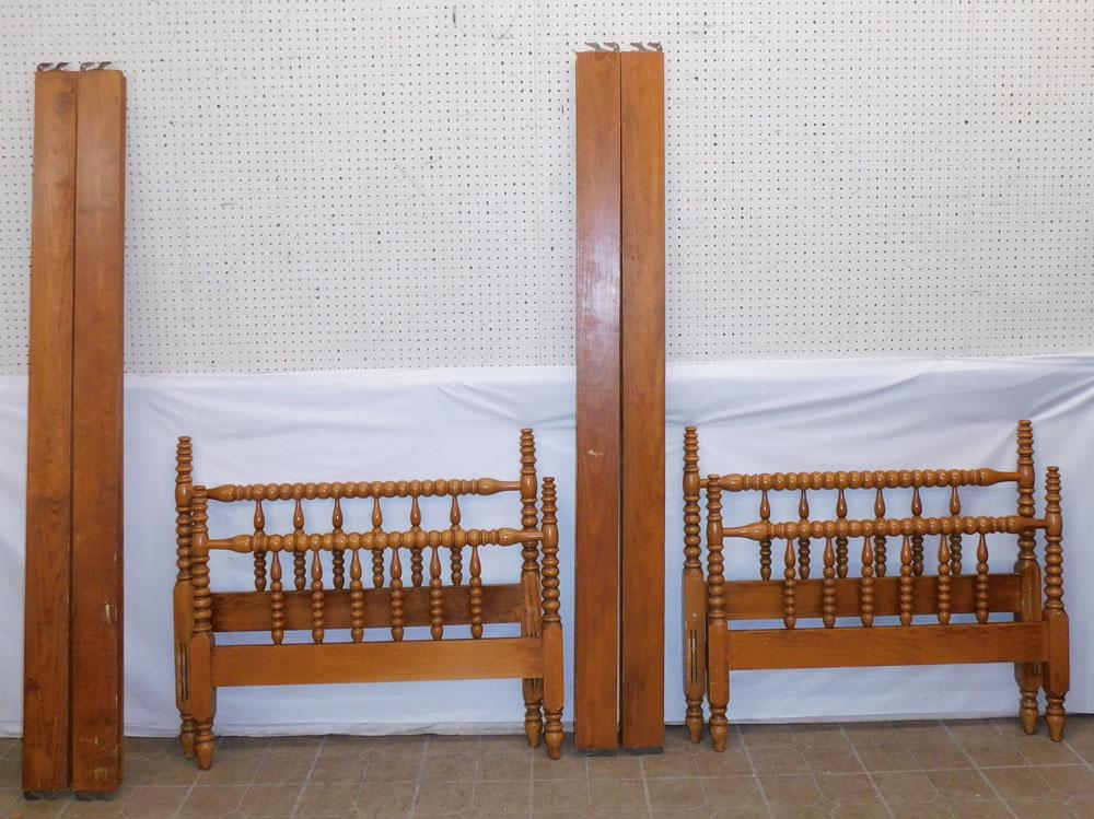 Pair Jenny Lind Twin Size Beds W/ Rails (1 of 4)